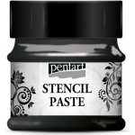 Pentart šablonová pasta metalická 50 ml černá – Hledejceny.cz