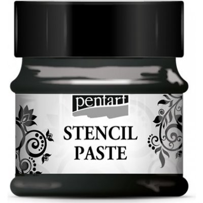 Pentart šablonová pasta metalická 50 ml černá – Hledejceny.cz