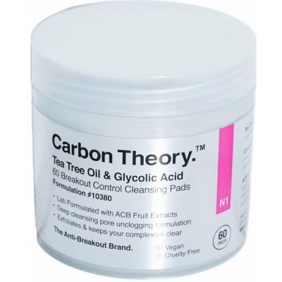 Carbon Theory Facial Cleansing Pads odličovací tampóny 60 ks – Zboží Dáma