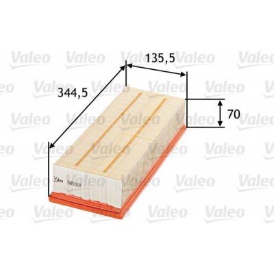 Vzduchový filtr VALEO 585001 – Zboží Mobilmania