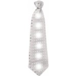 Párty kravata LED stříbrná m – Zbozi.Blesk.cz