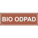 DUKO BIO ODPAD Formát: 300 x 100 mm, Materiál: plast 0,5 mm, samolepící vinylová fólie – Sleviste.cz