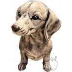 zahradní dekorace pes | jezevčík hnědý – Zboží Dáma