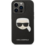 Pouzdro Karl Lagerfeld PU Saffiano Karl Head iPhone 14 černé – Zboží Živě