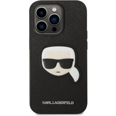 Pouzdro Karl Lagerfeld PU Saffiano Karl Head iPhone 14 černé – Zboží Živě