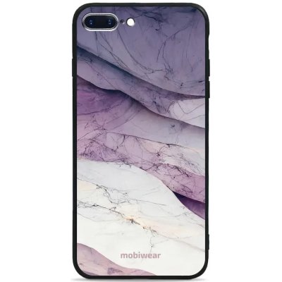 Pouzdro Mobiwear Glossy Apple iPhone 8 Plus - G028G - Bílý a fialový mramor