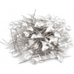 Prima-obchod Ozdobné špendlíky délka 55 mm srdce bílá perleť 1krab. – Zboží Dáma