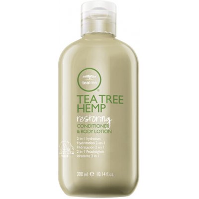 Paul Mitchell Obnovující konopný kondicionér a tělové mléko 2 v 1 Tea Tree Hemp Restoring Conditioner & Body Lotion 300 ml – Zboží Mobilmania