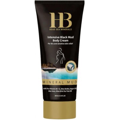 HB Dead Sea Minerals H&B Dead Sea Minerals Intenzivní tělový krém s černým bahnem z Mrtvého moře 200 ml – Hledejceny.cz