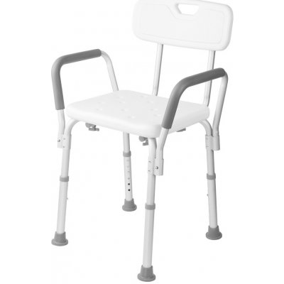 HomeLife Koupelnová židle výškově stavitelná Z120 bílá – Zboží Mobilmania
