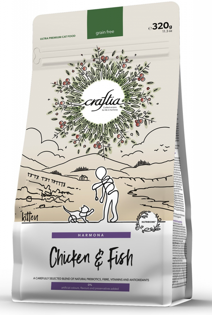 Kraftia CRAFTIA HARMONA Kitten Chicken&Fish 0,32 kg