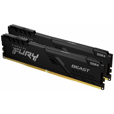 Kingston FURY Beast DDR4 64GB Kit 2x32GB 3200MHz DIMM CL16 černá KF432C16BBK2/64 – Hledejceny.cz