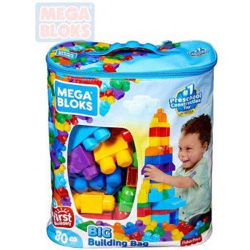 Mega Bloks Mega Kostky v plastovém pytli 80 ks