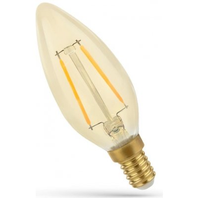 Spectrum LED Retro LED žárovka E14, 2W, 260lm, jantarové sklo, 2400K [WOJ+14070] – Hledejceny.cz