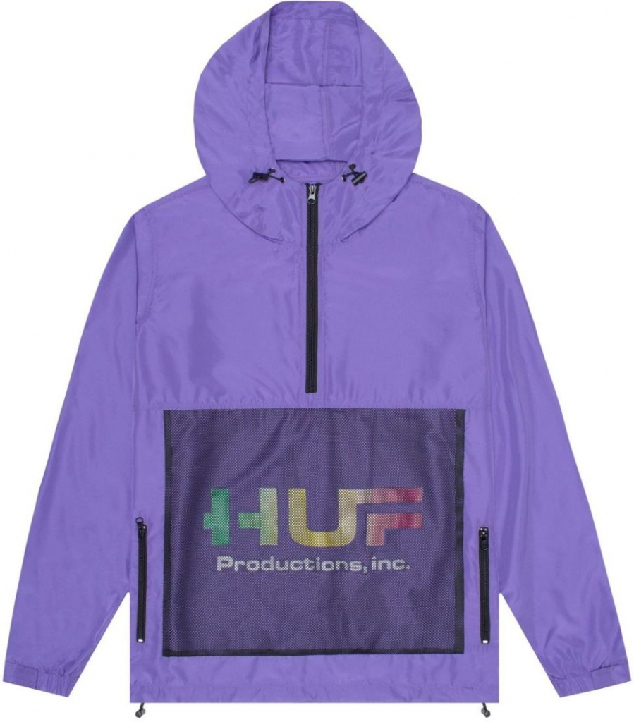 Huf Productions Inc Anorak jacket Ultra Violet