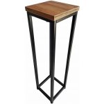 TZB Květinový stojan Loft Arben 60 cm černý/dub – Zboží Dáma
