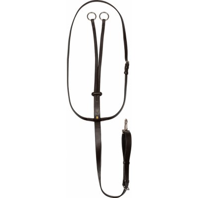 EQUESTRO Martingal Silver Fitting tmavě hnědý – Zboží Mobilmania
