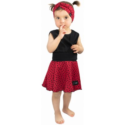 ESITO Dívčí kolová sukně Black Spot Ruby red červená – Zboží Mobilmania
