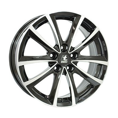 itWheels ELENA 7,5x17 5x108 ET50 gloss black polished – Zboží Mobilmania