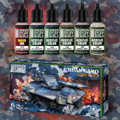 Green Stuff World paint set urban camo – Zboží Dáma
