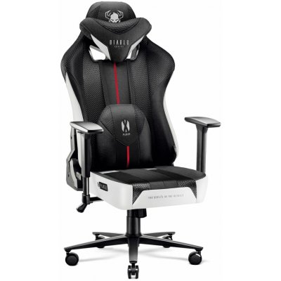 Diablo Chairs X-Player 2.0 King: bílo-černé – Zboží Dáma