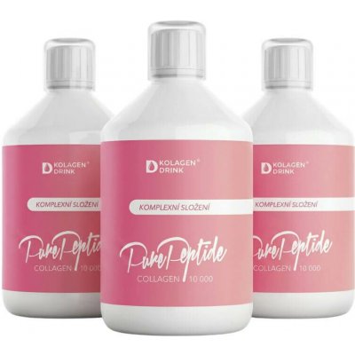 KolagenDrink COLLAGEN 10 000 PURE PEPTIDE hydrolyzovaný hovězí kolagen 500 ml – Hledejceny.cz