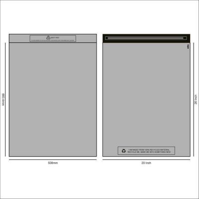 Poštovní recyklovaná plastová obálka s klopou 50.8x66.0cm – Zboží Živě