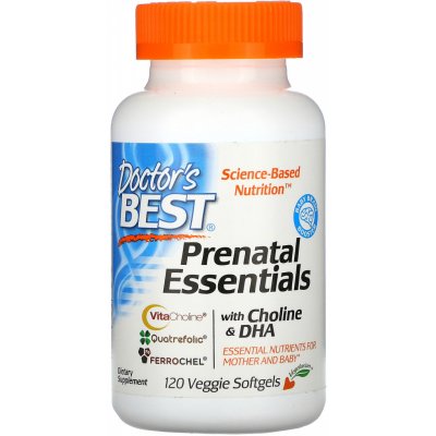 Doctor's Best Prenatal Essentials with Choline & DHA 120 veggie softgels