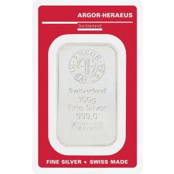 Argor-Heraeus stříbrný slitek 100 g