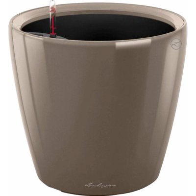 Lechuza Květináč Classico Premium LS 43 šedohnědá lesklá 43 x 40 cm – Hledejceny.cz