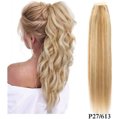 Culík z pravých vlasů na prodlužování vlasů 40cm 27/613 - tmavá blond / nejsvětlejší blond – Zboží Mobilmania