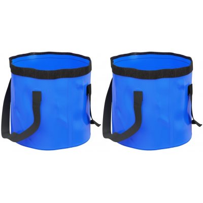 VidaXL Skládací kbelík 2 ks. Modré 30 l PVC – Zboží Mobilmania