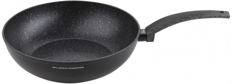 Florina Bono Deep černá nepřilnavá pánev wok 28 cm