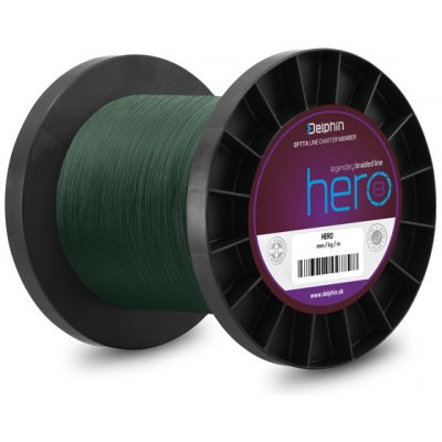 Delphin Šňůra Hero 8 zelená 1000m 0,25mm – Zboží Dáma