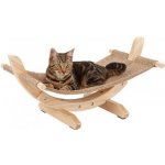 Lehátko houpací SIESTA II lněná houpačka pro kočky 61 x 37 x 32 cm – Zbozi.Blesk.cz