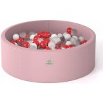 Misioo suchý bazén s míčky Smart 90 x 30 růžový + 200 míčků – Zboží Dáma