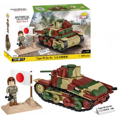 COBI 3115 World War II 1:35 Japonský lehký tank Mitsubishi Type 95 Ha-Go – Sleviste.cz