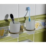 SAPHO DIAMOND 1318-05 dvojitá sklenka, bronz – Zboží Dáma