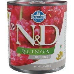 N&D Quinoa Dog Adult Neutered Pork 285 g