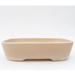 E-bonsai Keramická bonsai miska 23 x 17,5 x 5,5 cm béžová – Zboží Dáma