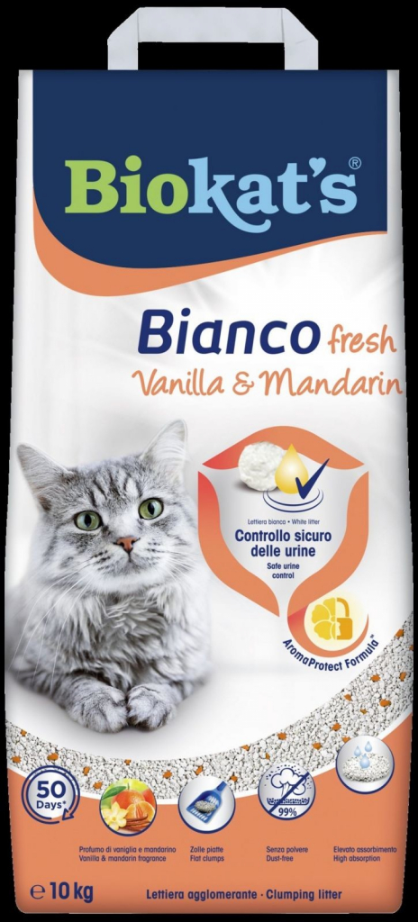 Biokat’s Bianco Fresh vanilka a mandarinka 10 kg