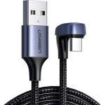 Ugreen 70313 USB pro úhlový typ C, QC 3.0, 3A, 1m, černý – Hledejceny.cz