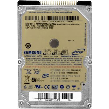 Samsung 80GB PATA IDE/ATA 2,5", HM080HC/CNG