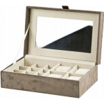 H&S collection šperkovnice 8719987971464 hnědá – Zboží Mobilmania