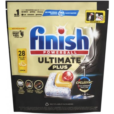 Finish Ultimate Plus kapsle do myčky nádobí Lemon 28 ks – Zboží Dáma