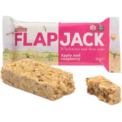 Wholebake Flapjack ovesný malina-jablečná šťáva bezlepkový 80 g – Hledejceny.cz