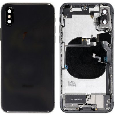 Apple iPhone XS Max - Zadní Housing - Space Gray s malými díly – Zboží Mobilmania