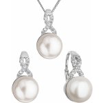 Pavona perlová souprava s bílou říční perlou a zirkony 29082.1 – Zboží Mobilmania