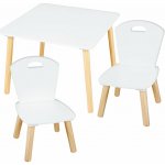 Ricokids Dětský stolek se dvěma židlemi bílá – Hledejceny.cz