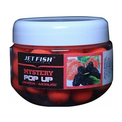 JET Fish Plovoucí Boilies Pop-Up Mystery 60g 20mm Jahoda / Moruše